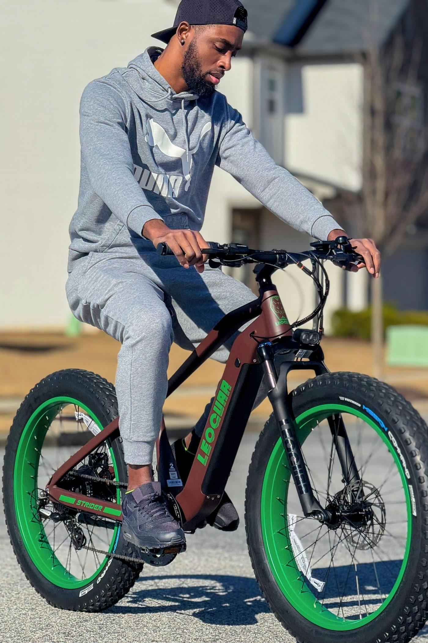 E-bike shown in a neutral everyday comparison setting