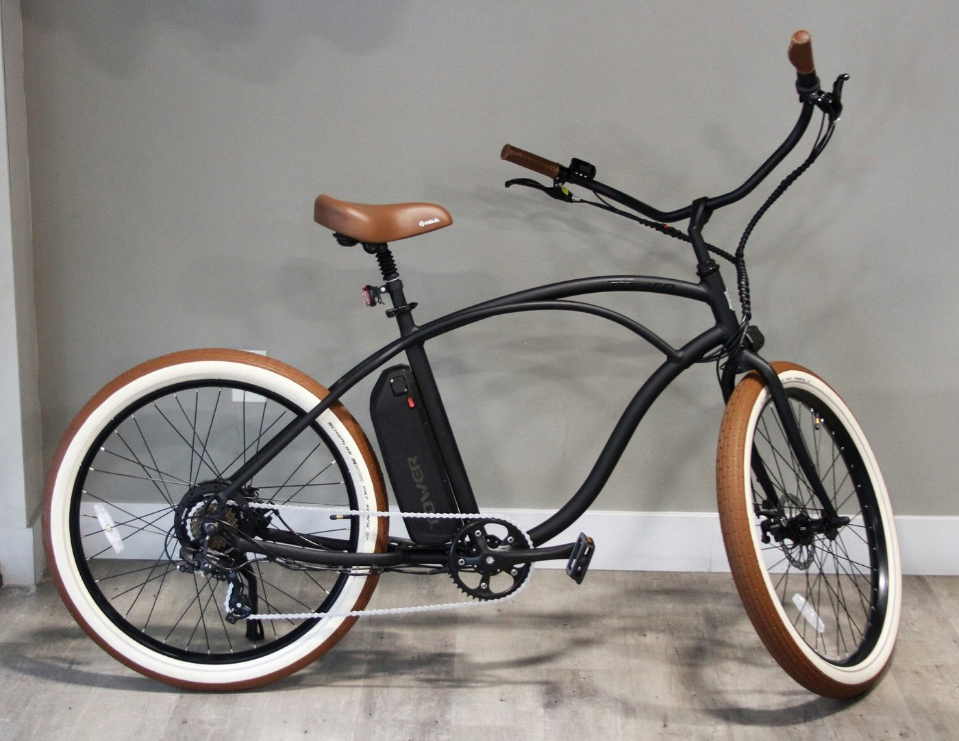 E-bike shown in a neutral everyday comparison setting